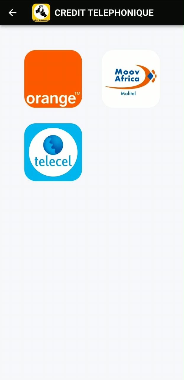 Crédit Téléphonique Orange, Moov, Telecel
